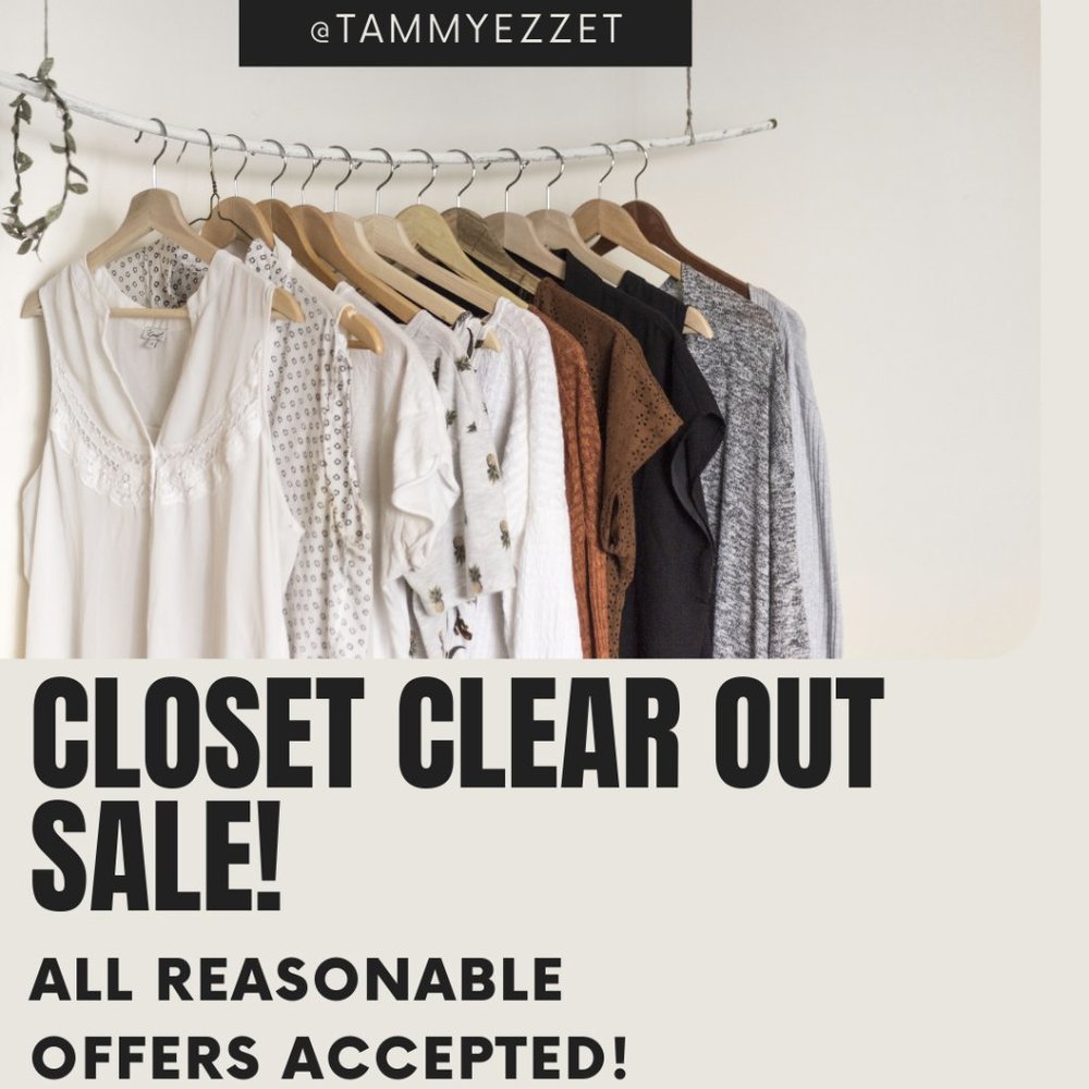 Closet Clear Out! Make me an offer